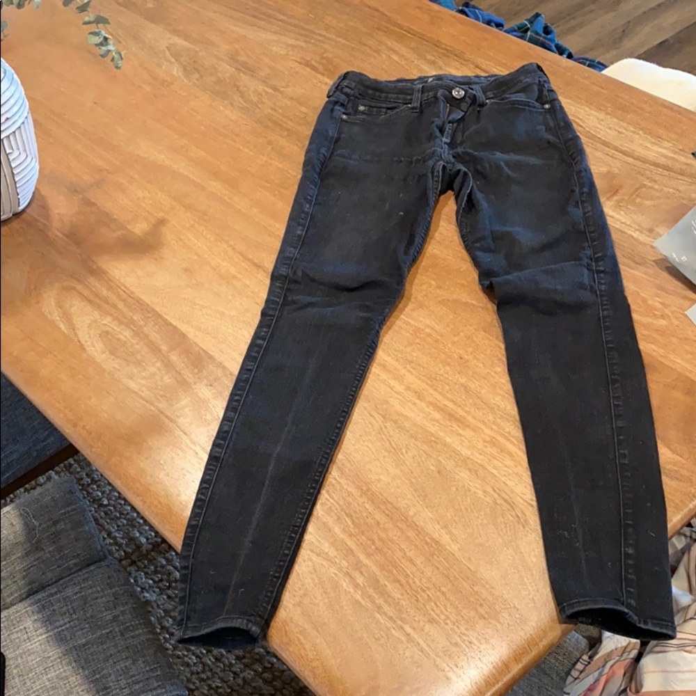 7 for all mankind black skinny jeans